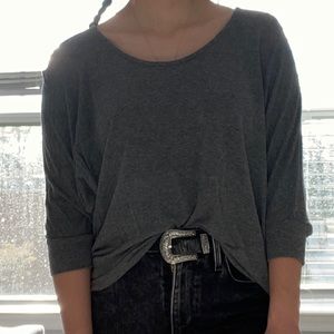 👚 THREE FOR $25 Splended 3/4 sleeve grey shirt